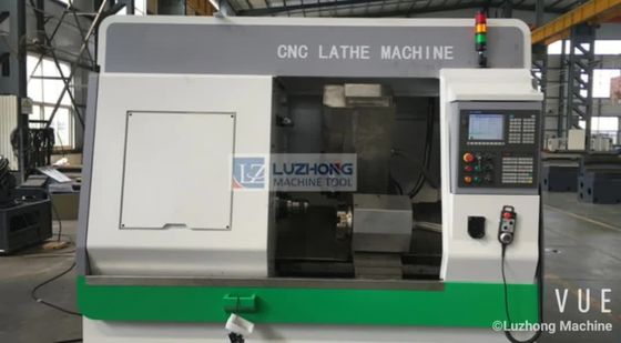 Minicnc-Drehbänke und Präge-CK46P CNC liegen Bettdrehbank schräg
