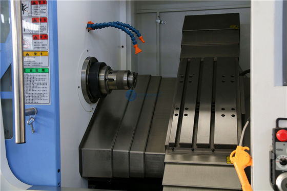 Minicnc-Drehbänke und Präge-CK46P CNC liegen Bettdrehbank schräg