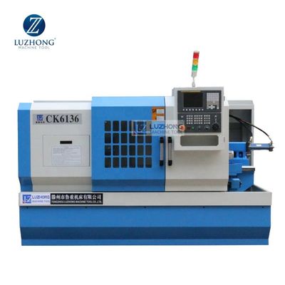 Kleiner CK6136D CNC-Metalldrehbank-Edelstahl-Bearbeitungsdrehbank