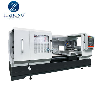 Doppelter Klemme CNC leiten den Durchzug Drehbank-der großen gebohrten Rohrgewinde-Drehbank-Maschine QK1319